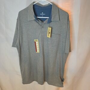 Woolrich Shirt Men's Sz XL Short Sleeve Polo Golf Cotton Pattern NWT